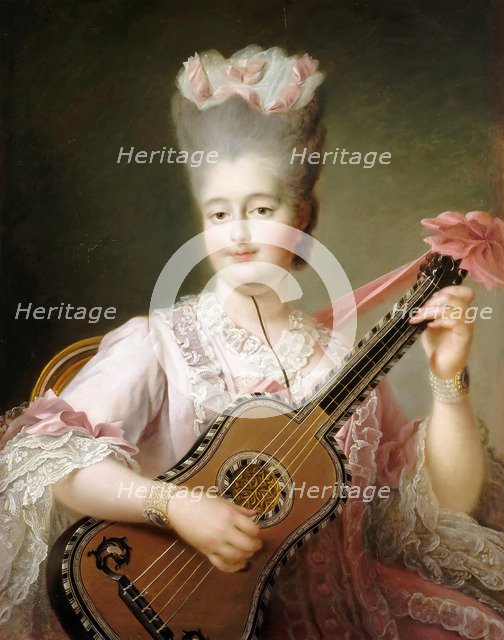 Marie Clotilde of France (1759-1802), Queen of Sardinia. Artist: Drouais, François-Hubert (1727-1775)
