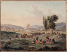 Sarrebruck after the battle, August 5, 1870. Creator: Gustave Boulanger.