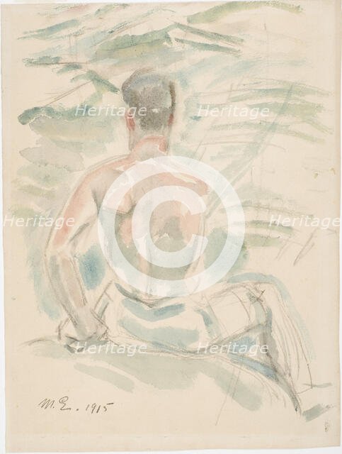 Angler, 1915. Creator: Magnus Enckell.