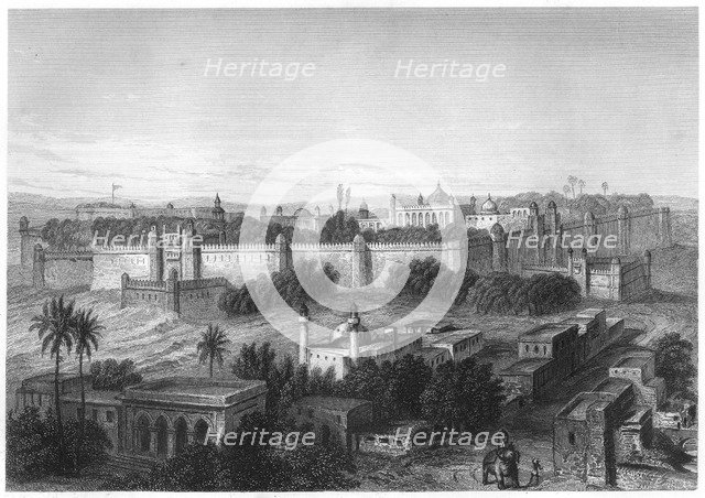 'The King's palace at Delhi', c1860. Artist: Unknown