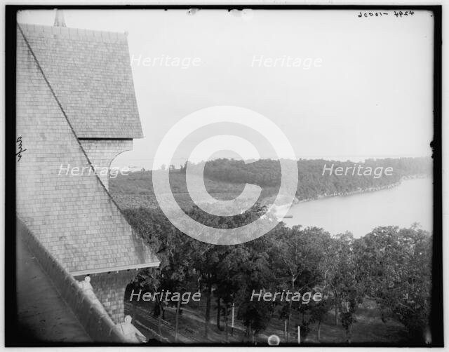 Bay from Hotel Victory, Put-in-Bay, Ohio, between 1880 and 1899. Creator: Unknown.