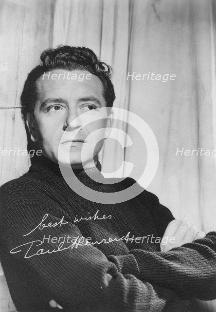 Paul Henreid (1908-1992), Austrian-born American actor and director, c1940s. Artist: Unknown