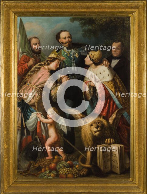 The Italian Unification (Unità d'Italia), ca 1866. Creator: Casa, Giacomo (1827-1887).