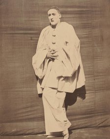 Pierrot in pain, ca. 1854-55. Creator: Nadar.