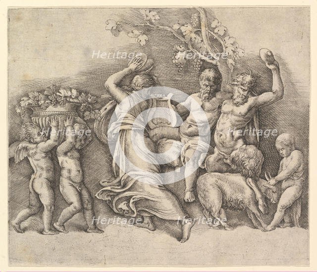 A Bacchanal, 1530-61. Creator: Battista Franco Veneziano.