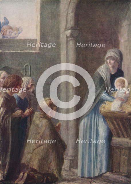 'The Adoration of the Magi', late 19th century, (1912). Artist: Robert Anning Bell.