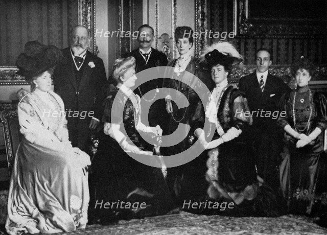 European royalty at Windsor Castle, 17th November 1907 (1964). Artist: Unknown