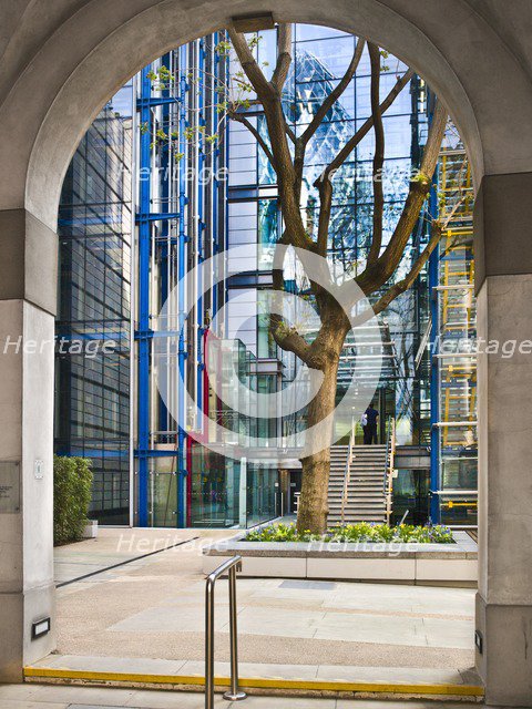Entrance porch, Lloyd's Register of Shipping, 71 Fenchurch Street, City of London, 2011. Artist: Derek Kendall.