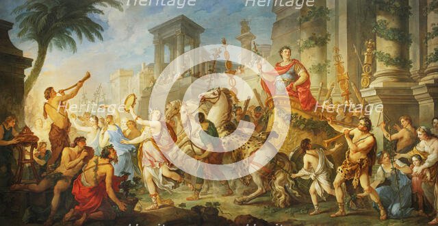 The Entry of Mark Antony into Ephesus, 1741. Creator: Natoire, Charles Joseph (1700-1777).