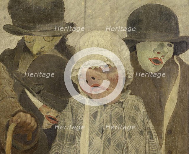 La Vachalcade, between 1896 and 1900. Creator: Fernand Pelez.