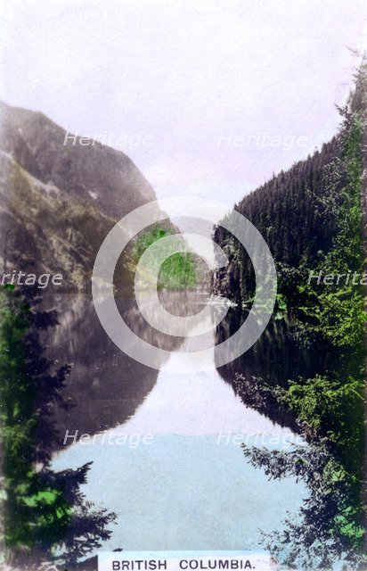 Coastal scene, British Columbia, Canada, c1920s.Artist: Cavenders Ltd