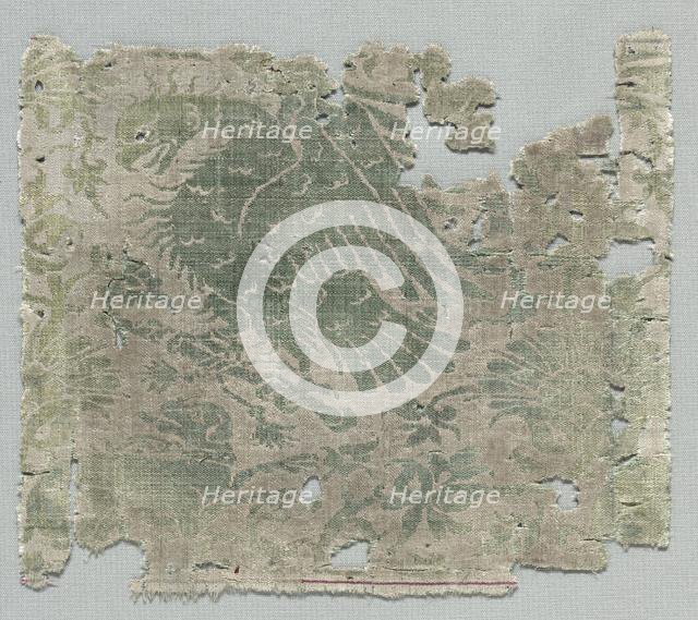 Silk Fragment, 1360-1399. Creator: Unknown.