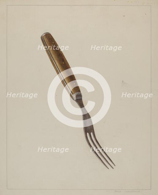 Steel Fork, c. 1938. Creator: Fred Hassebrock.