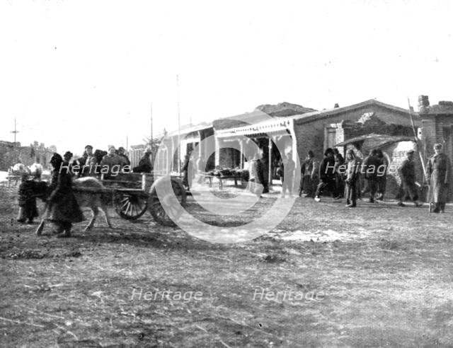 'Pour venir combattre sur le front de France; En Mandchourie: un arret, apres..., 1916 (1924) Creator: Unknown.