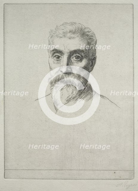 Portrait of Sir Hiram S. Maxim. Creator: Alphonse Legros (French, 1837-1911).