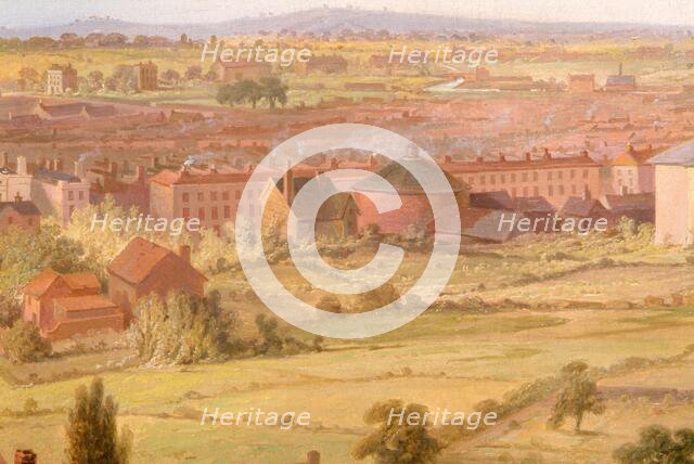 Birmingham from the Dome of St Philip's Church in 1821. Creator: Samuel Lines.