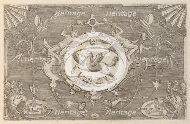 Targhe ed altri ornati di varie e capricciose invenzioni (Cartouches and other ornaments o..., 1773. Creator: Unknown.