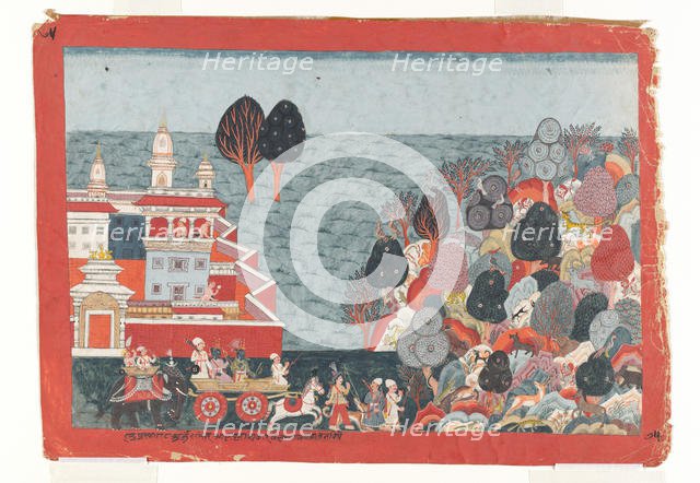 Folio from a Bhagavata Purana series, ca. 1775-1800. Creator: Unknown.