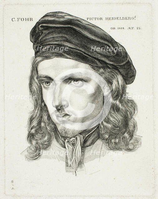 Portrait of Karl Philip Fohr, 1818. Creator: Samuel Amsler.