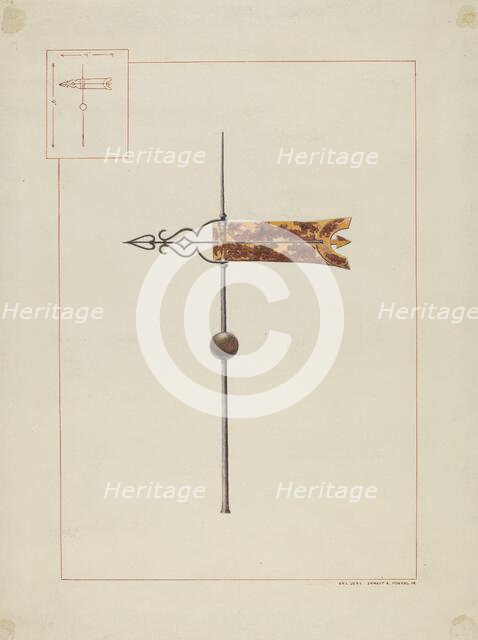 Weather Vane, c. 1938. Creator: Ernest A Towers Jr.