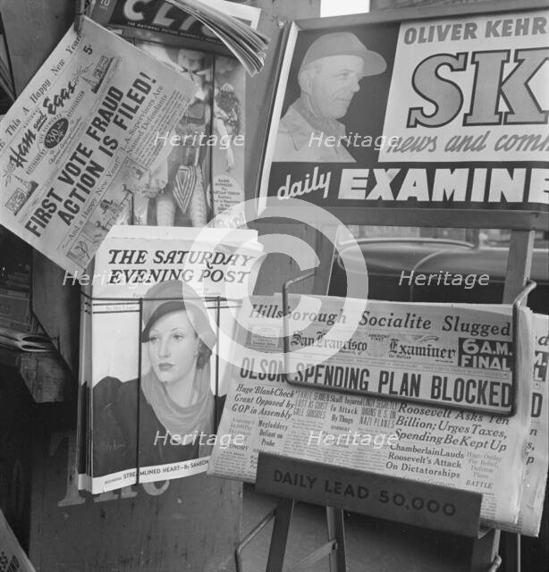 California gets a Democratic administration. ..., "New Deal"..., San Francisco, CA, 1938. Creator: Dorothea Lange.