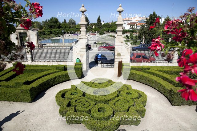 Ornamental box hedges, Episcopal Palace Garden, Castelo Branco, Portugal, 2009.  Artist: Samuel Magal