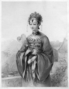 Costume of a Chinese lady, 1838. Artist: JJ Penstone