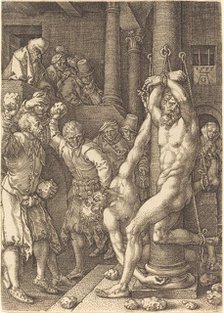 The Two Elders Stoned by the People, 1555. Creator: Heinrich Aldegrever.