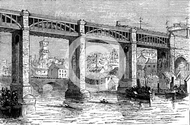 Boat-race on the Tyne, 1873. Creator: Unknown.