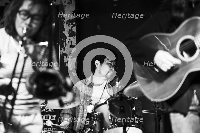 Maya Akechi and Alborg live at Hope & Anchor, Islington, London, May 2025. Creator: Annapaola Marchesani.