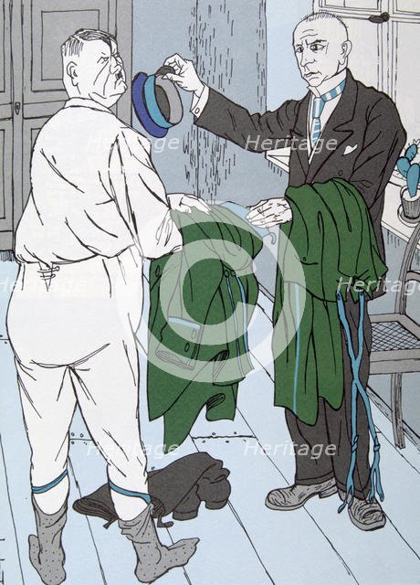 Caricature of Adolf Hitler, 1924.  Artist: Thomas Theodor Heine