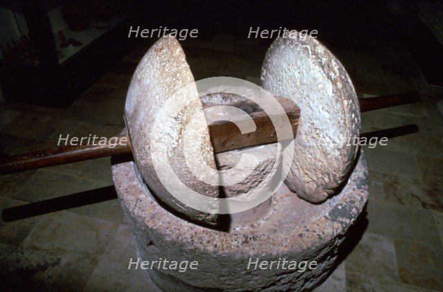 Roman corn-mill, 1st century. Artist: Unknown