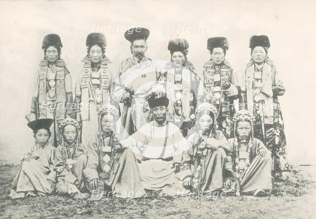 A group of Buryats and Buryat women from the Selenga district, 1904-1917. Creator: Unknown.