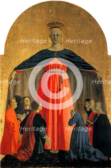Madonna della Misericordia (Madonna of Mercy), ca 1460. Artist: Piero della Francesca (ca 1415-1492)