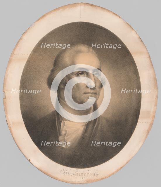 Head of George Washington, 1856. Creator: Rembrandt Peale (American, 1778-1860).