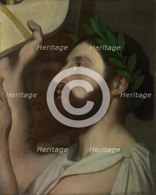 Pindar and Ictinus, Between 1830 and 1867. Artist: Ingres, Jean Auguste Dominique (1780-1867)