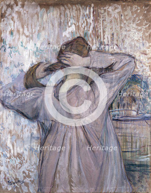 La toilette (Celle qui se peigne), 1891. Artist: Henri de Toulouse-Lautrec.