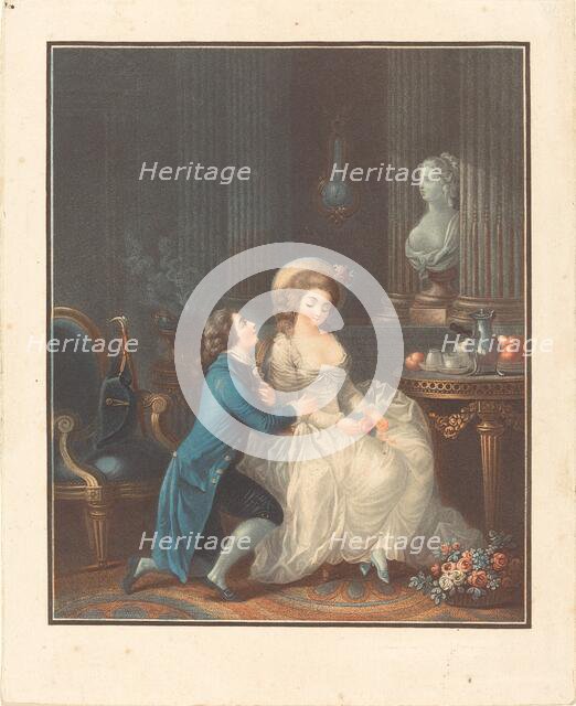 L'Amant ecouté. Creator: Louis Marin Bonnet.