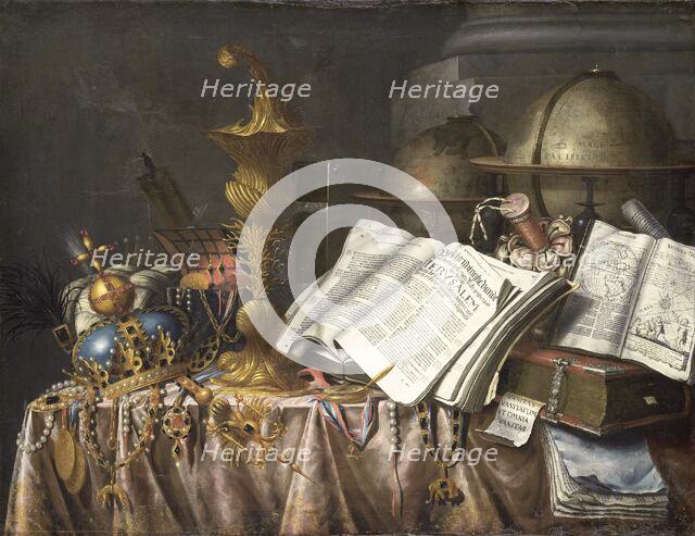 Vanitas Still Life, 1662. Creator: Edwaert Collier.