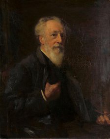 Portrait of J.A.B. Stroebel (1821-1905), painter, 1892.  Creator: Pieter de Josselin de Jong.