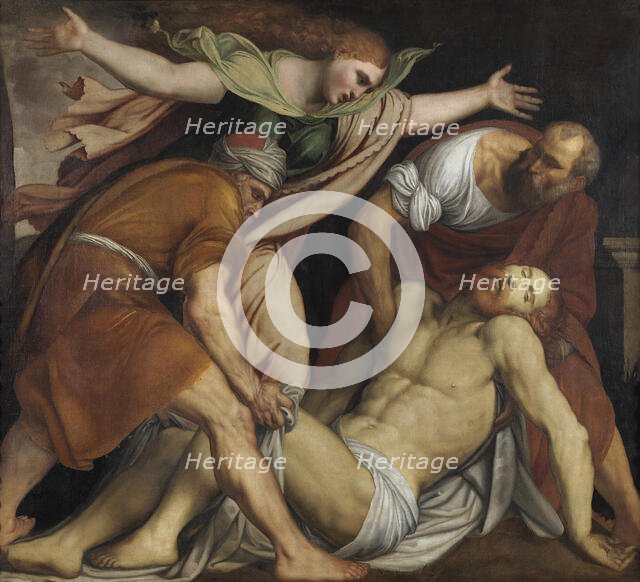 The Entombment of Christ, c. 1560. Creator: Gambara, Lattanzio (c. 1530-1574).