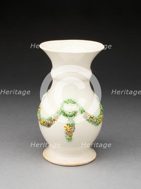 Vase, Staffordshire, c. 1750. Creator: Staffordshire Potteries.