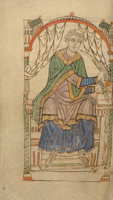 Scribe Writing, probably Eadmer of Canterbury, about 1140-1150. Creator: Unknown.