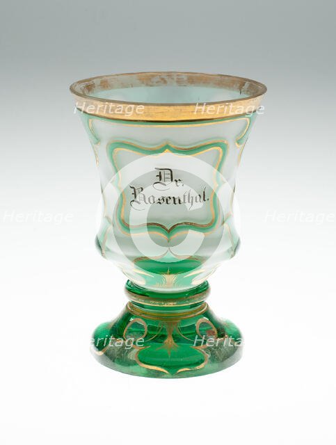 Beaker, Bohemia, c. 1840. Creator: Bohemia Glass.