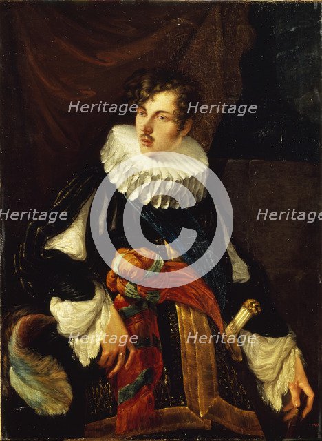 Portrait of Count Vasily Alekseevich Perovsky (1794-1857) in Spanish Costume of the 17th century, 1809. Artist: Kiprensky, Orest Adamovich (1782-1836)