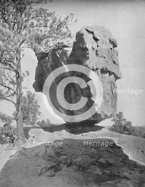 'Balanced Rock, Garden of the Gods, Col.', c1897. Creator: Unknown.