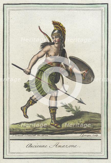 Costumes de Différents Pays, 'Ancienne Amazone', c1797. Creator: Jacques Grasset de Saint-Sauveur.