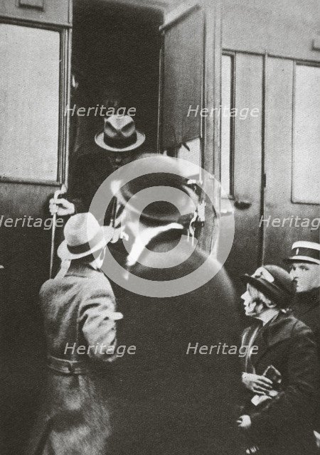 Leon Trotsky after being expelled from the Communist Party, December 1927. Artist: Unknown