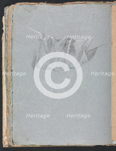 Verona Sketchbook: Drapery study (page 48), 1760. Creator: Francesco Lorenzi (Italian, 1723-1787).