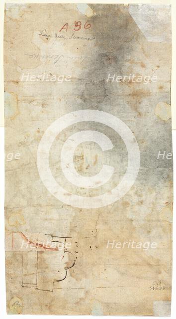 Architectural Sketch, 1500s. Creator: Unknown.